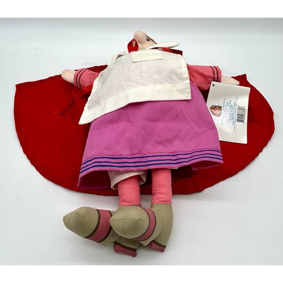 Vintage 1975 Strega Nona Plush Doll Tomie de Paola Grandmother Witch w/ Tag - Picture 9 of 11